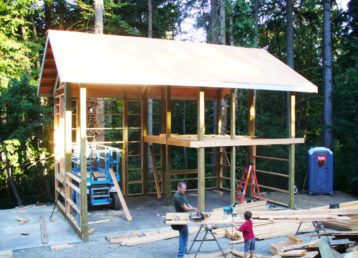 Framing two story shop Framing two story shop