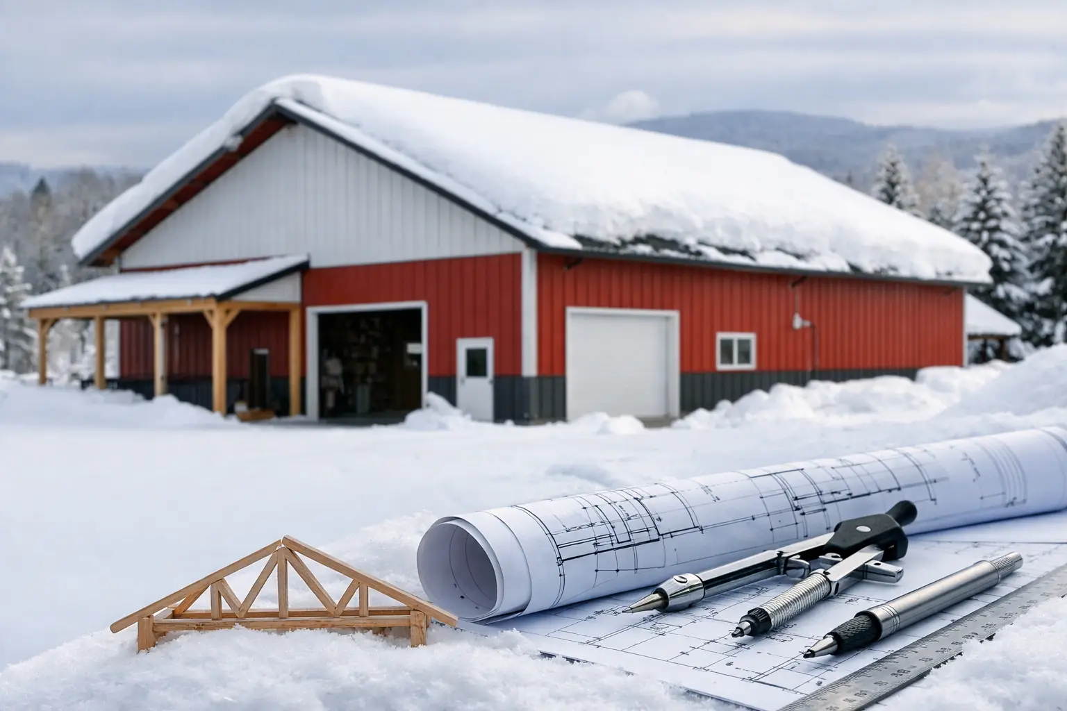 Pole Barn Snow Load Planning That Holds Up